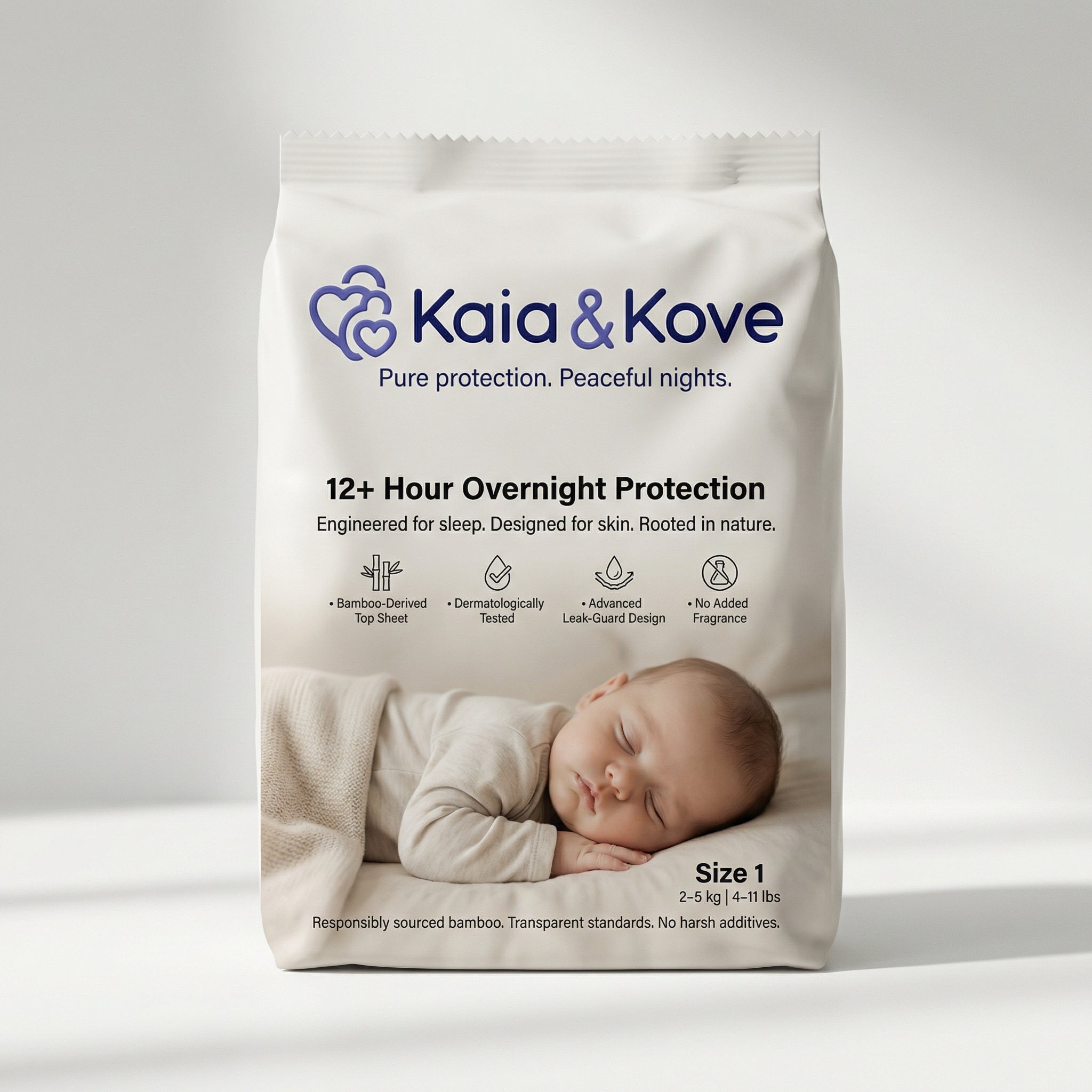 Bamboo Leak-Guard Diapers for Sensitive Skin