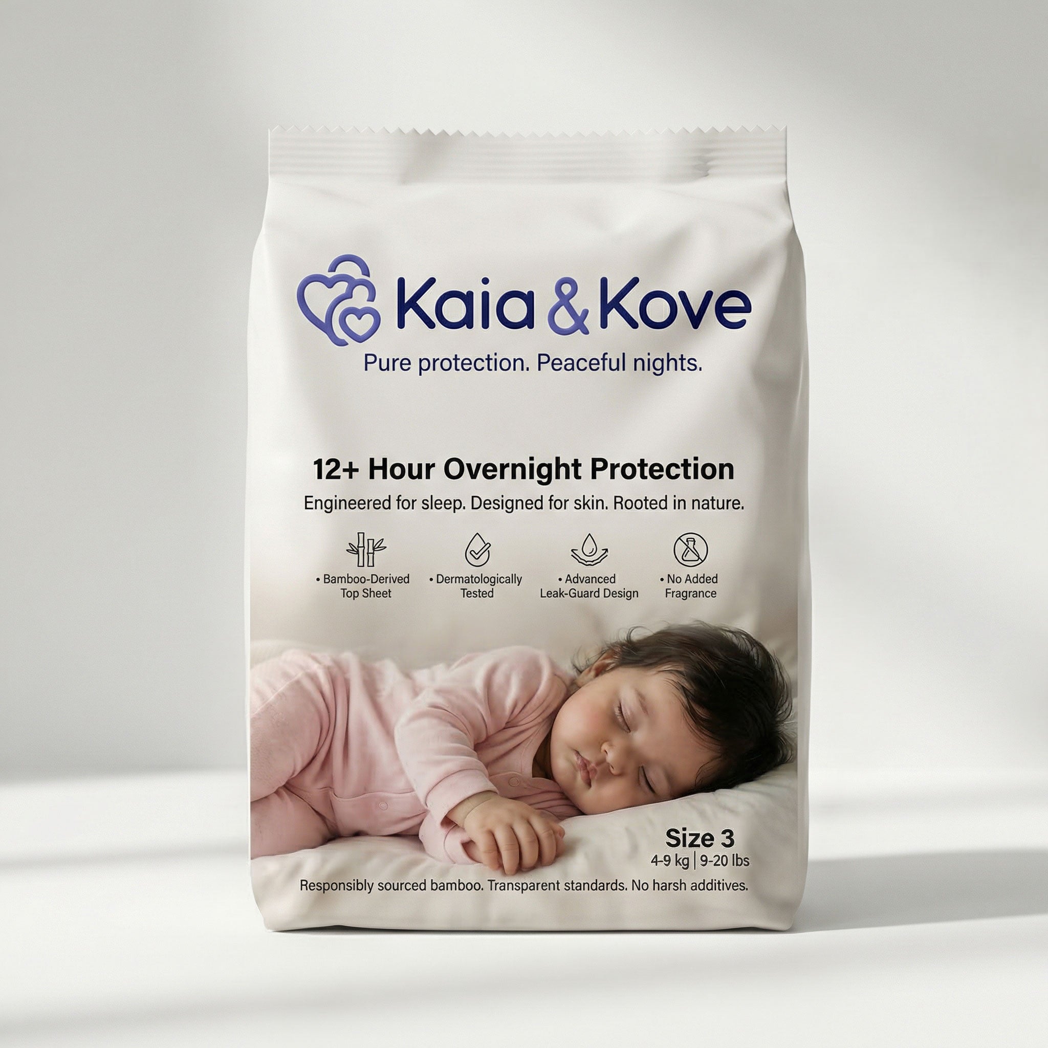 Bamboo Leak-Guard Diapers for Sensitive Skin
